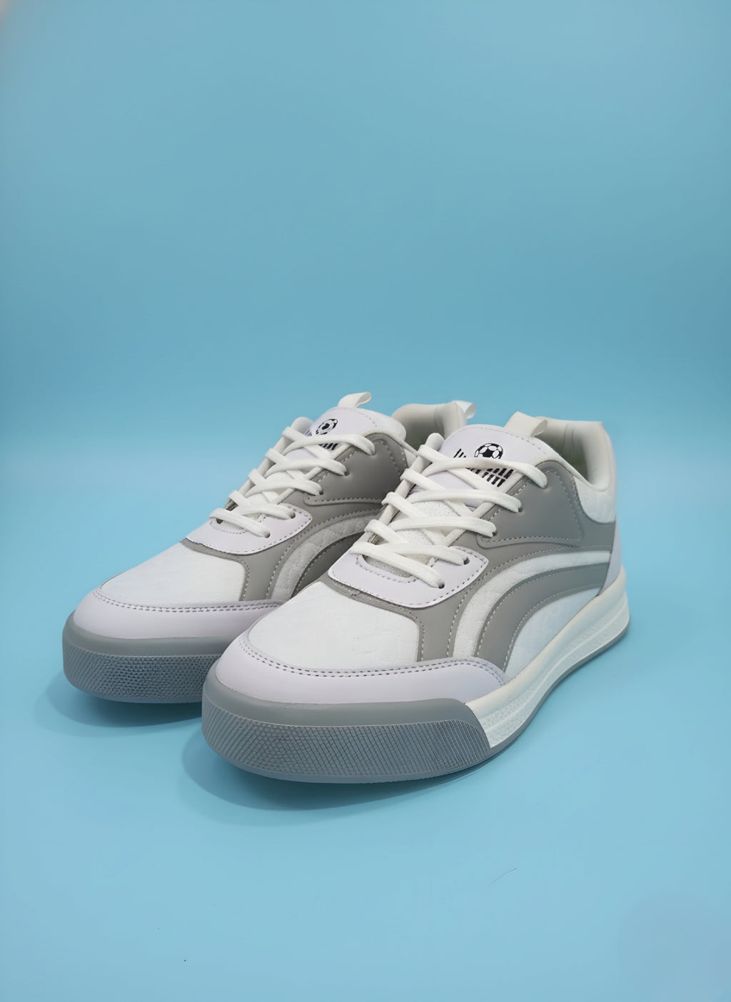 ComfortStep Dual-Tone Sneakers – White & Grey