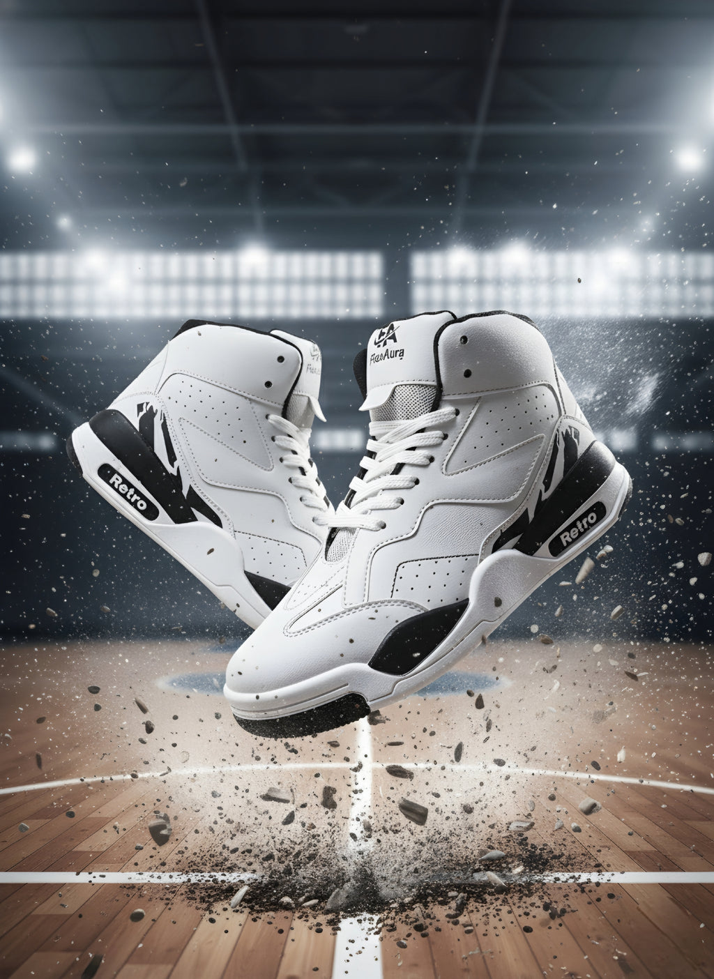 Retro High-Top Basketball Sneakers