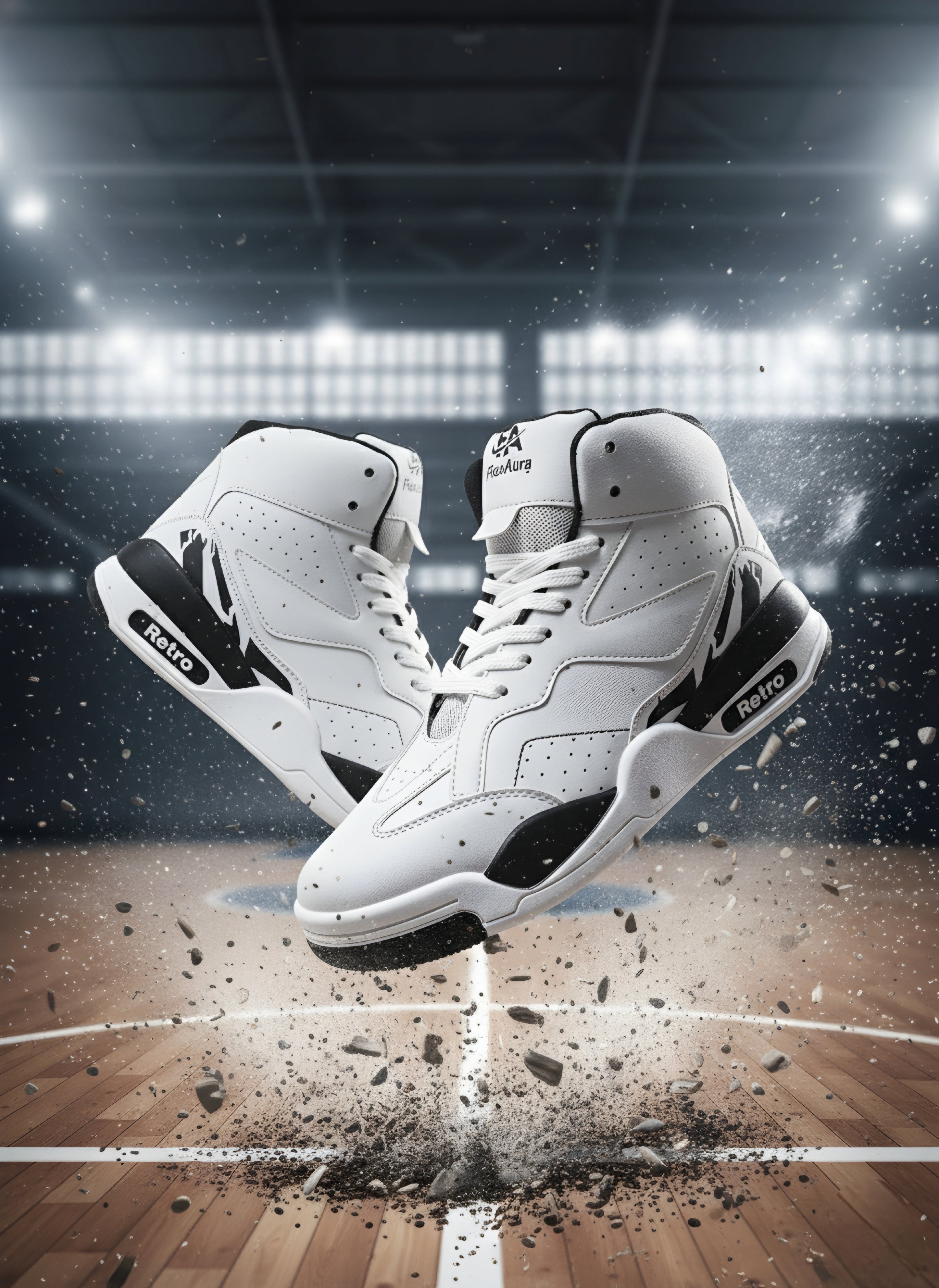 Retro High-Top Basketball Sneakers