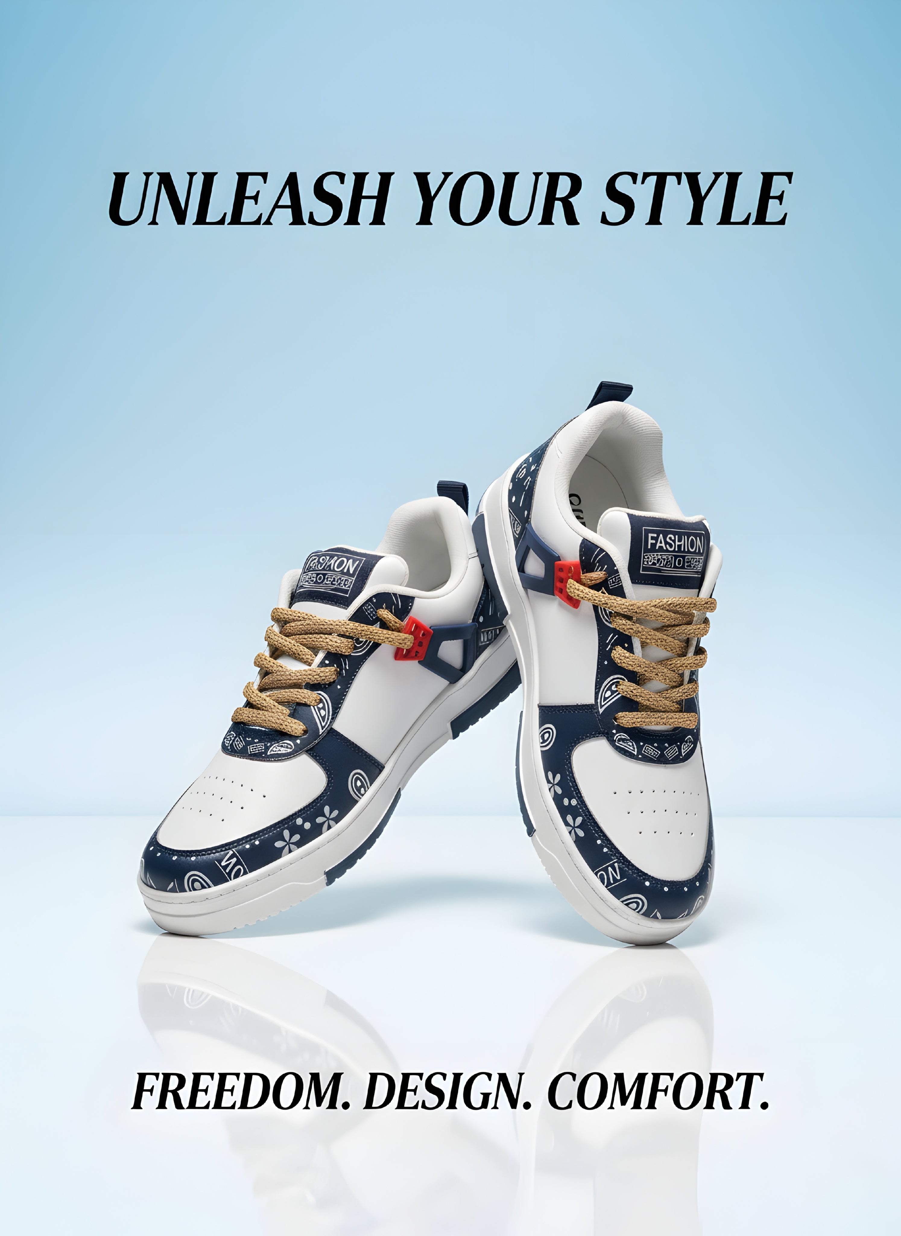 StreetWave Premium Soft-Rexine Sneakers